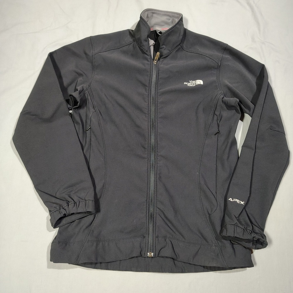 The North Face Jacket Womens Large Black Apex Bionic Softshell Windproof AF3G